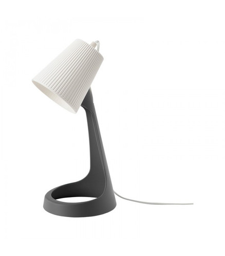 چراغ مطالعه ایکیا مدل SVALLET، با ترکیب دو رنگ طوسی و سفید