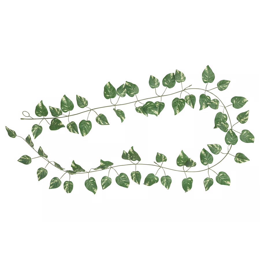 حلقه گل مصنوعی ایکیا مدل SMYCKA شاخه پتوس