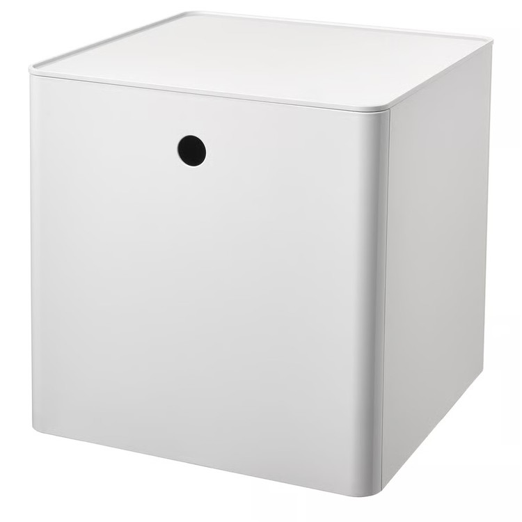 باکس نظمدهنده درب دار ایکیا KUGGIS، سفید، 32x32x32 سانتیمتر