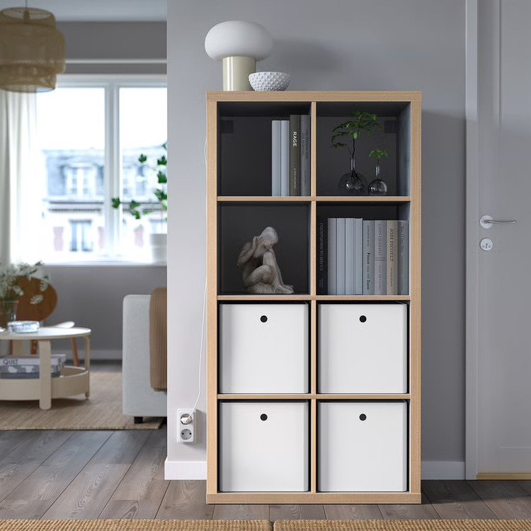باکس نظمدهنده درب دار ایکیا KUGGIS، سفید، 32x32x32 سانتیمتر