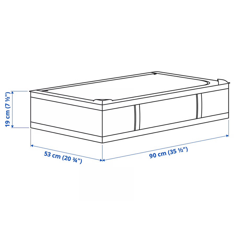 باکس نظم دهنده ایکیا SKUBB سفید، 90x53x19 سانتیمتر