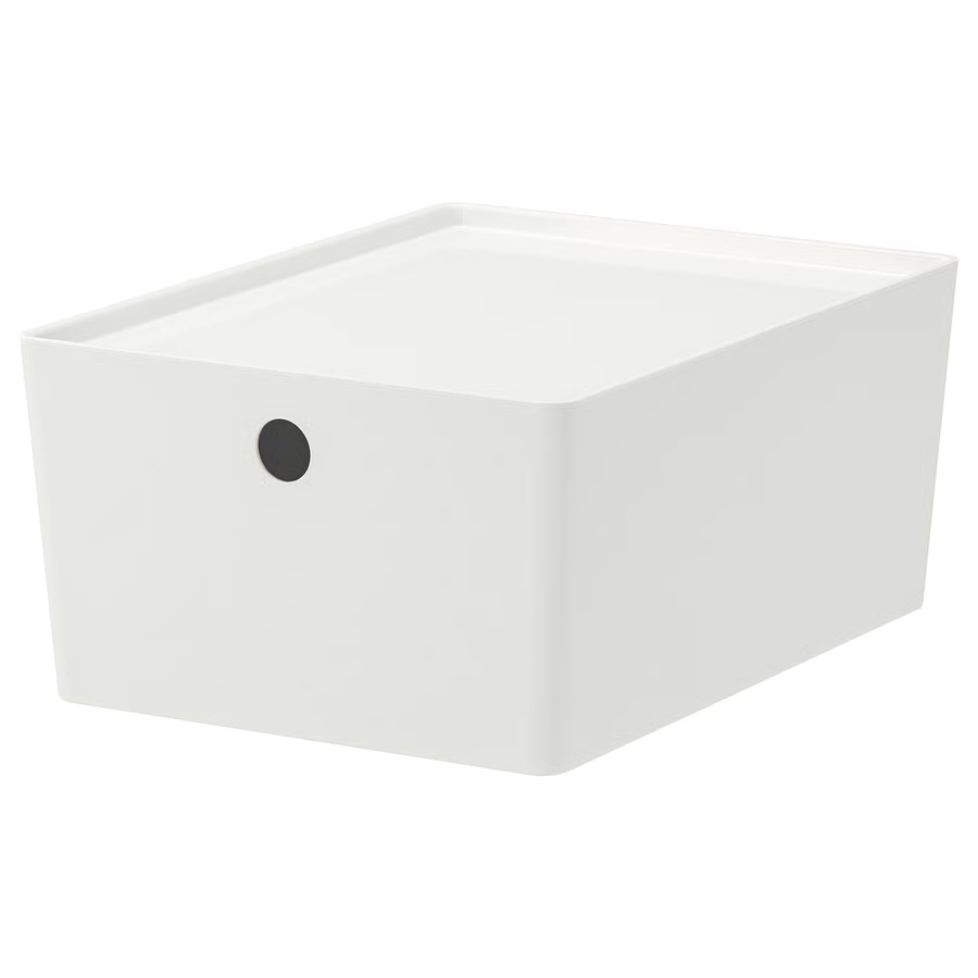 باکس درب دار ایکیا KUGGIS سفید 18x26x15 سانتیمتر