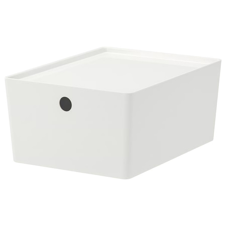 باکس درب دار ایکیا KUGGIS سفید 18x26x15 سانتیمتر