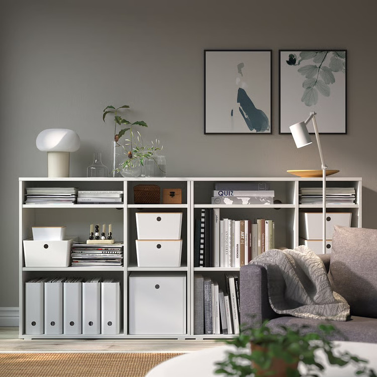 باکس درب دار ایکیا KUGGIS سفید 18x26x15 سانتیمتر