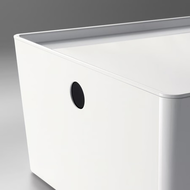 باکس درب دار ایکیا KUGGIS سفید 18x26x15 سانتیمتر